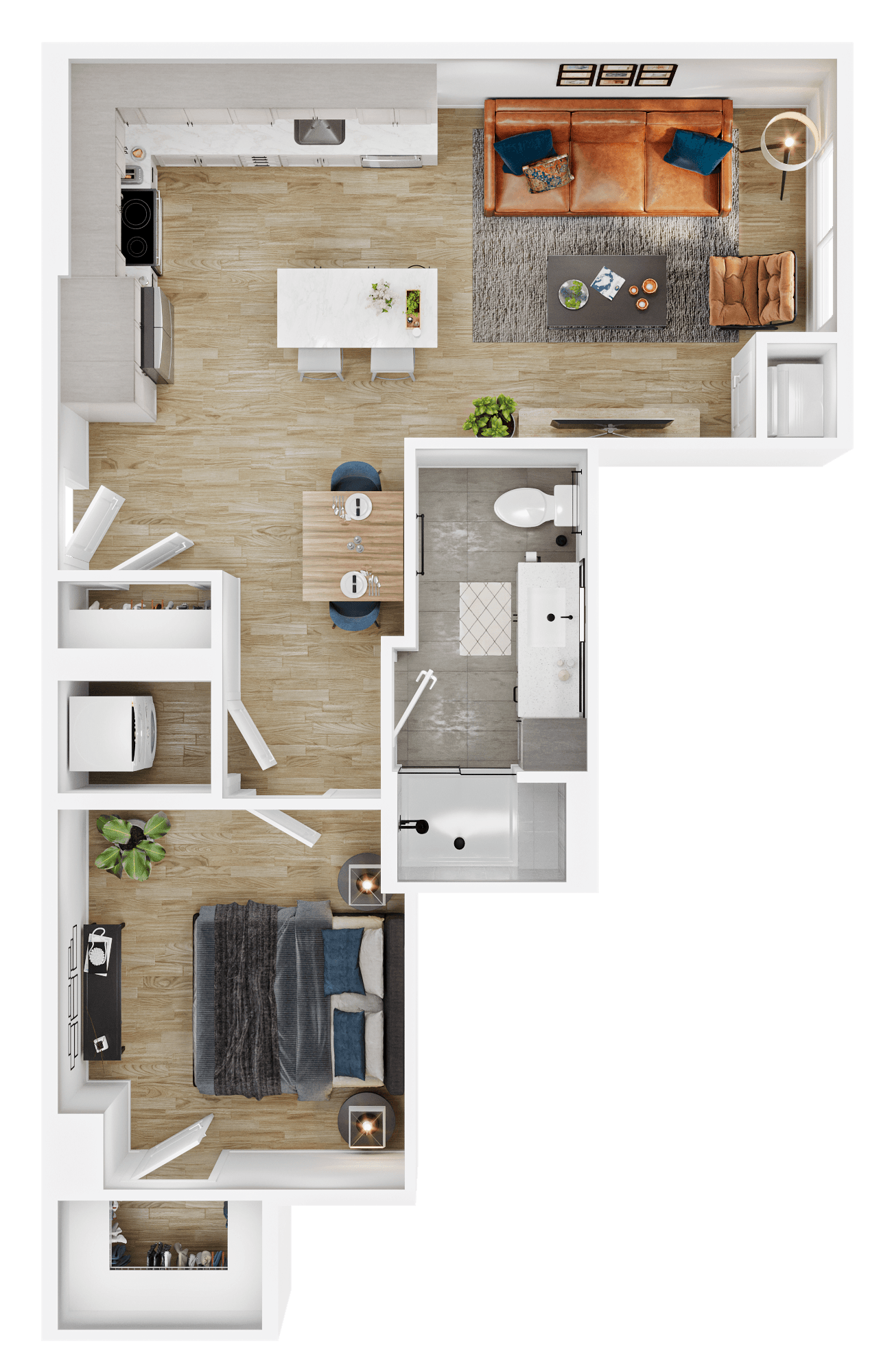 Floor plan layout diagram for A22